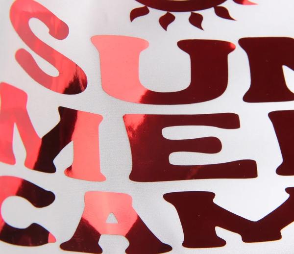 Why is metallic htv trending in high-end fashion merchandise lines?