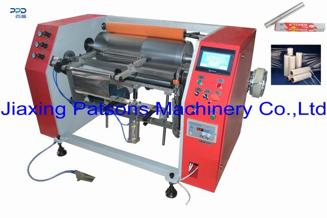 Semi auto aluminum foil rewinder