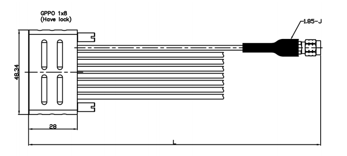 RCHS-SD08-xxxS-6YB-40GHz-60GHz Multi-Channel Test Assembly