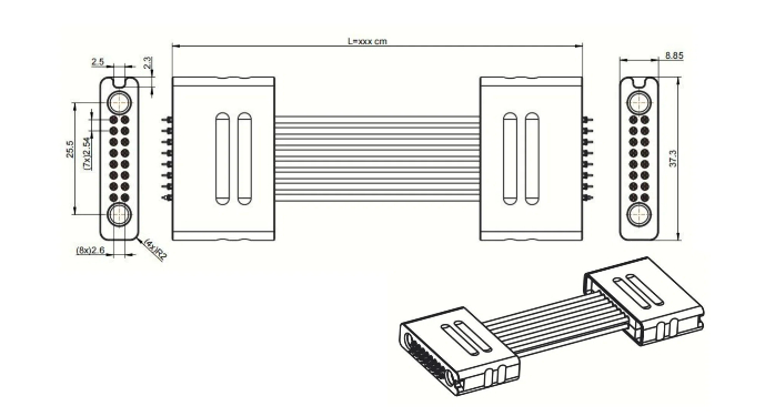 RCM7-M716-xxxS-6NA-67GHz Multi-Channel Test Assembly