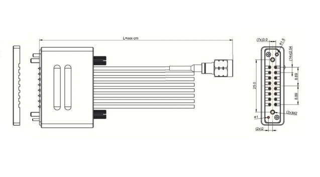 RCM7-SD16-xxxS-6YE-67GHz Multi-Channel Test Assembly