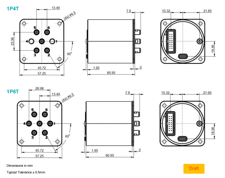 SWH-1P2T-40-0N-RF Switch